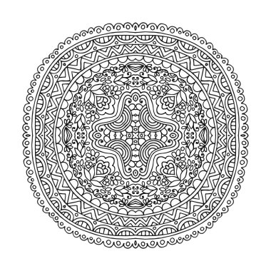 Vektör mandala süsleme