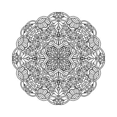 Vektör mandala süsleme
