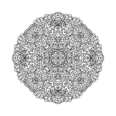 Vektör mandala süsleme