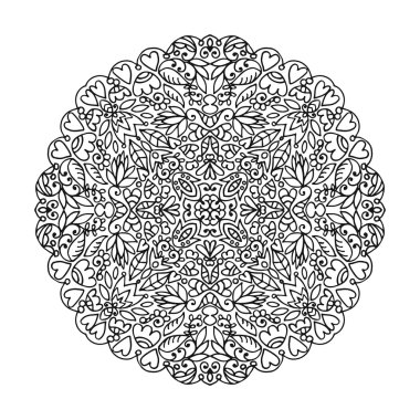 Vektör mandala süsleme
