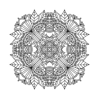 Vektör mandala süsleme