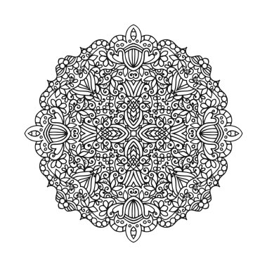 Vektör mandala süsleme