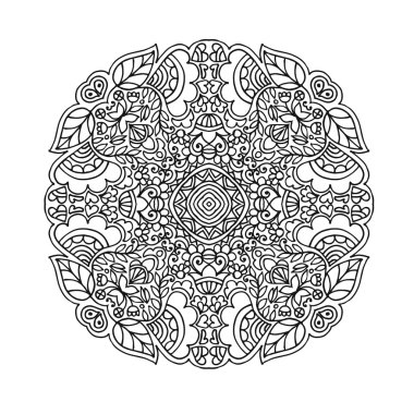 Vektör mandala süsleme