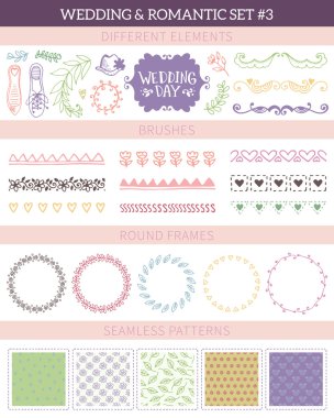 Düğün vintage öğeleri büyük koleksiyonu