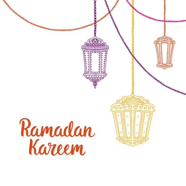 Tema Ramadan kareem — Vector de stock