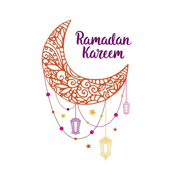 Ramadan kareem téma — Stock Vector