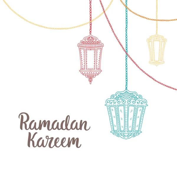 Tema Ramadan kareem — Vector de stock