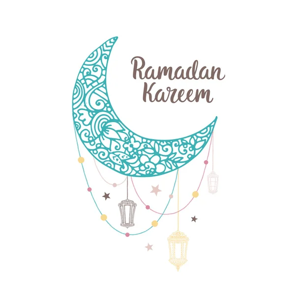 Ramadan kareem téma — Stock Vector