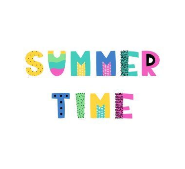 Yaz stili elle çizilmiş ifade