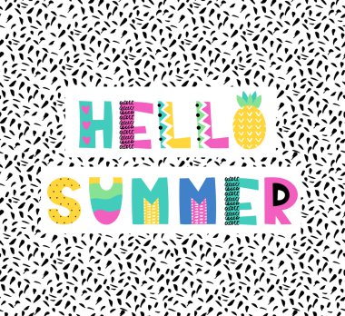 Yaz stili elle çizilmiş ifade