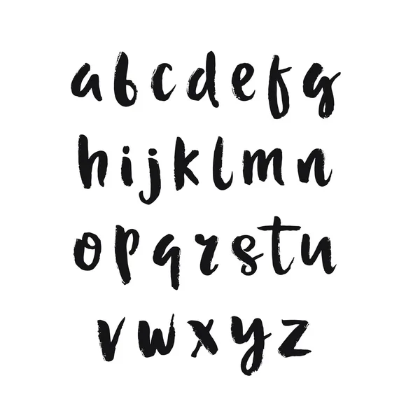 Von Hand gezeichnetes Vektoralphabet — Stockvektor