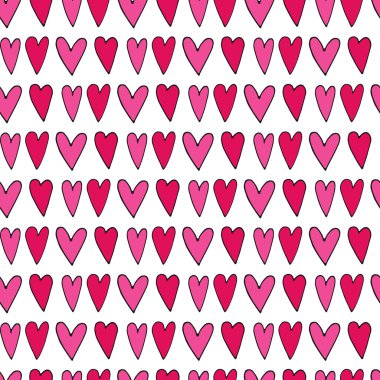 Elle çizilmiş Dikişsiz vintage desen.