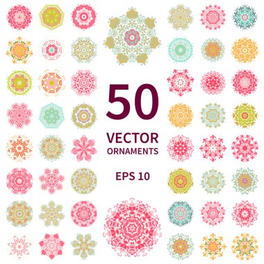 Vektör süsleri set