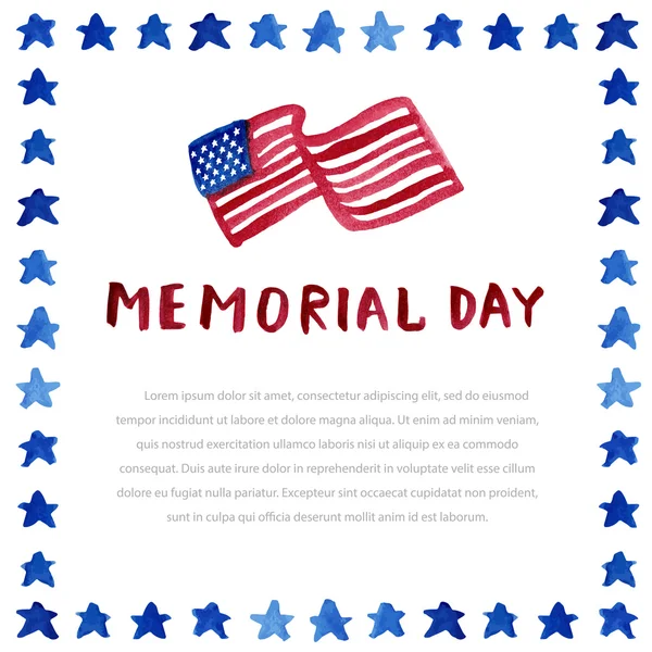 Memorial day — Stock Vector