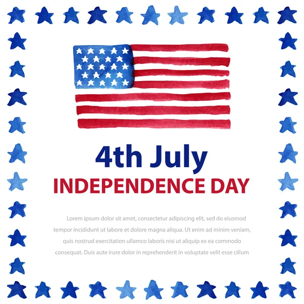 Carte du jour de l'indépendance — Image vectorielle