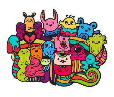 Doodle vektör çizim