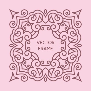 Vintage çerçeve çiçek