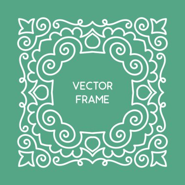 Vintage çerçeve çiçek