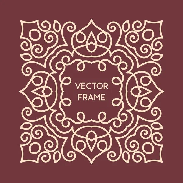Vintage blommig ram — Stock vektor
