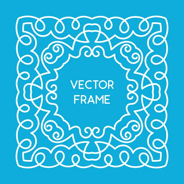 Vintage virágos keret — Stock Vector