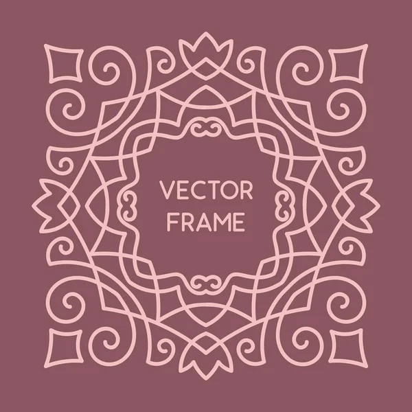 Vintage floral frame — Stockvector