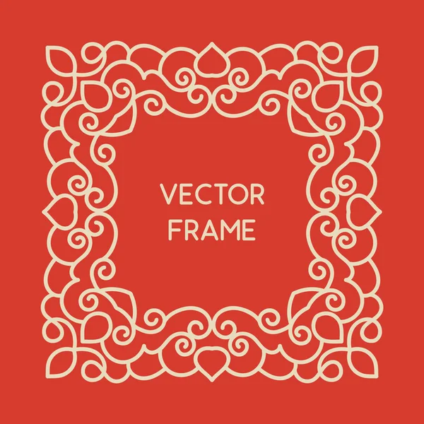 Vintage floral frame — Stockvector