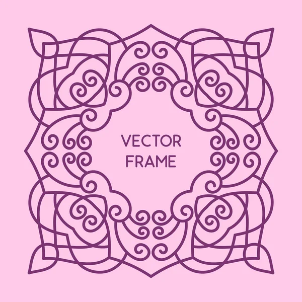 Vintage virágos keret — Stock Vector