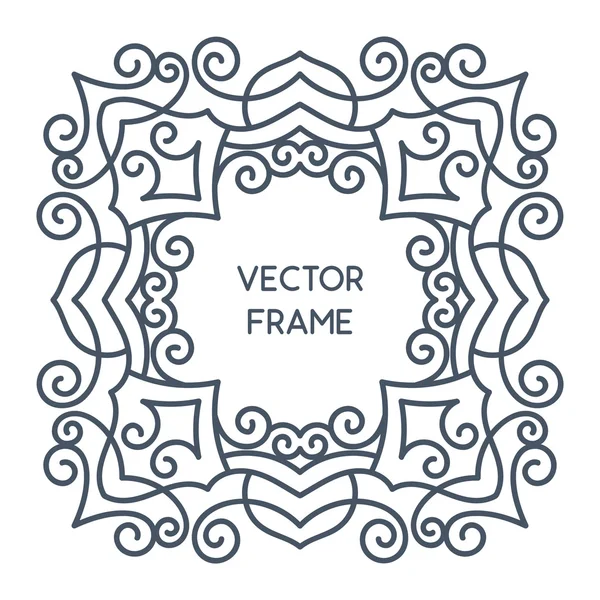 Vintage virágos keret — Stock Vector
