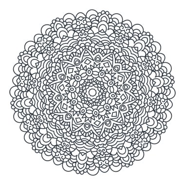 Vektör mandala süsleme