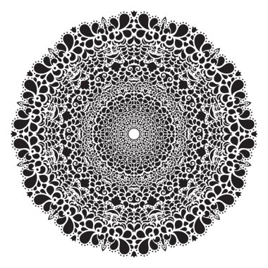 Vektör mandala süsleme