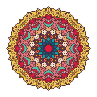 Vektör mandala süsleme