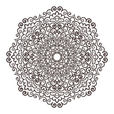 Vektör mandala süsleme