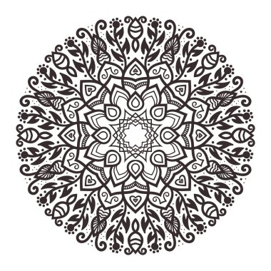 Vektör mandala süsleme