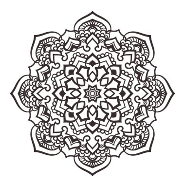 Vektör mandala süsleme