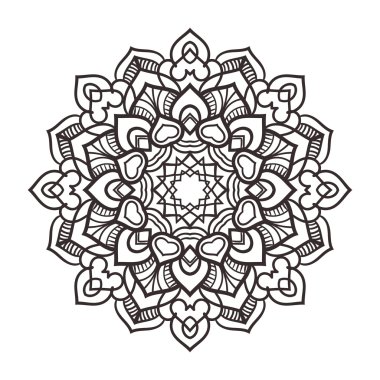 Vektör mandala süsleme