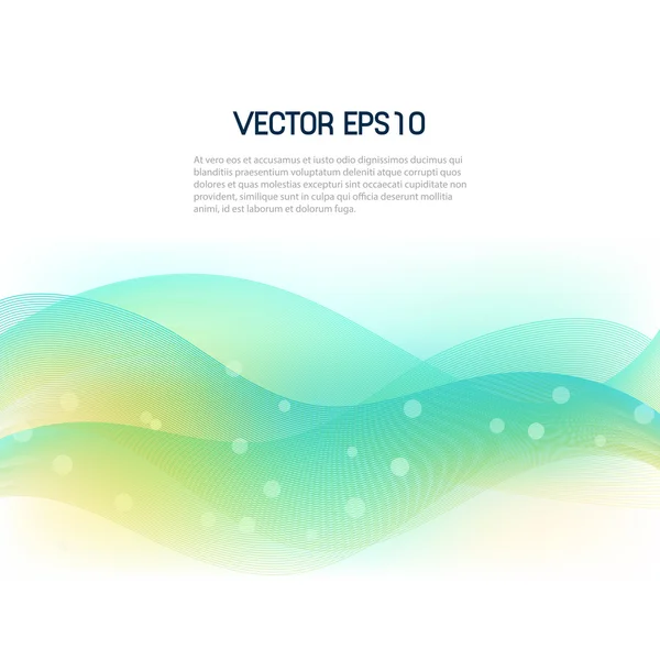 Illustration abstraite des ondes vectorielles — Image vectorielle