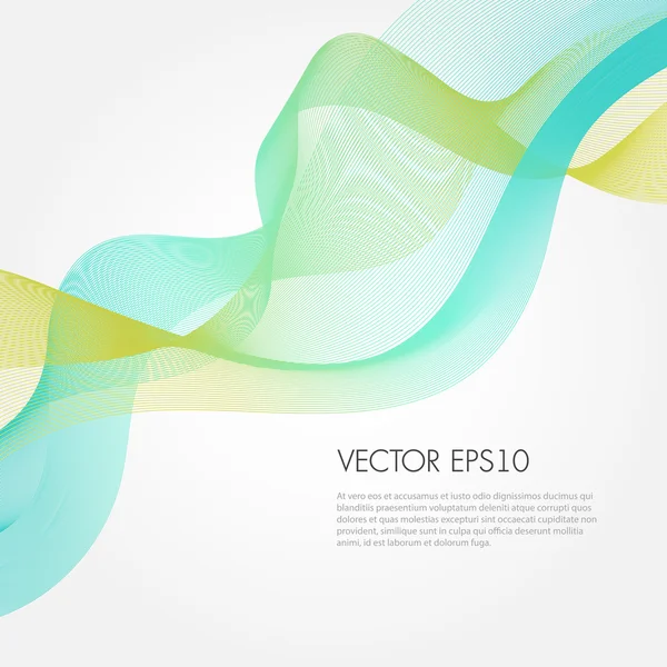 Abstract vector wave illustration — Stock Vector