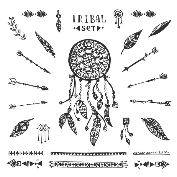 Tribal vector elements collection — Stock Vector