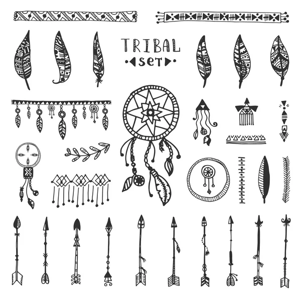 Tribal vector elements collection — Stock Vector