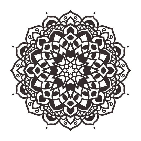 Adorno vectorial mandala — Vector de stock