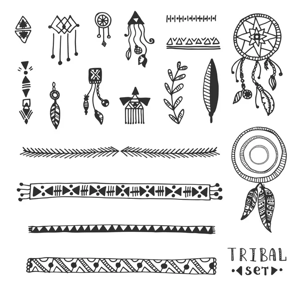 Tribal vector elements collection Stock Illustration