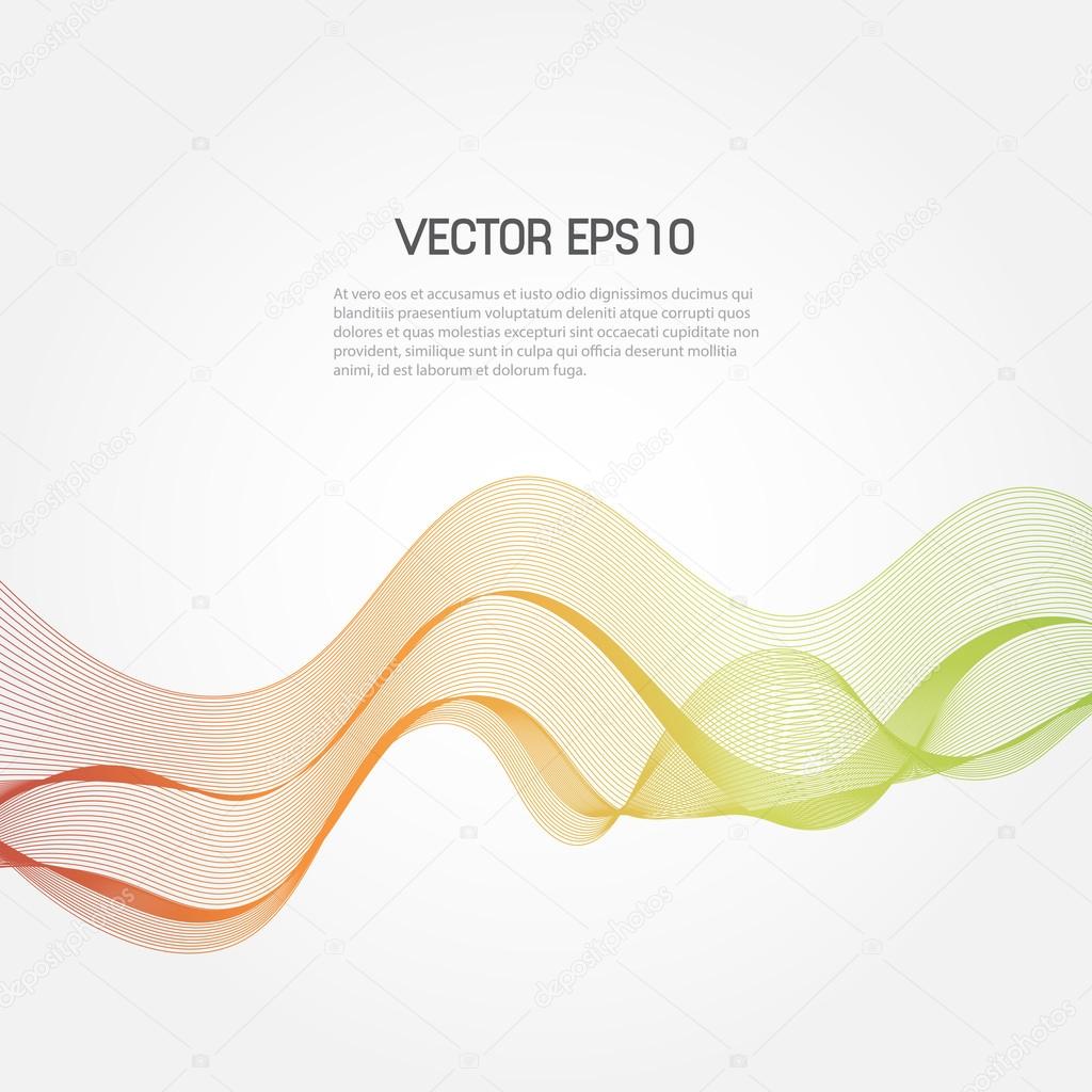 Abstract vector wave illustration