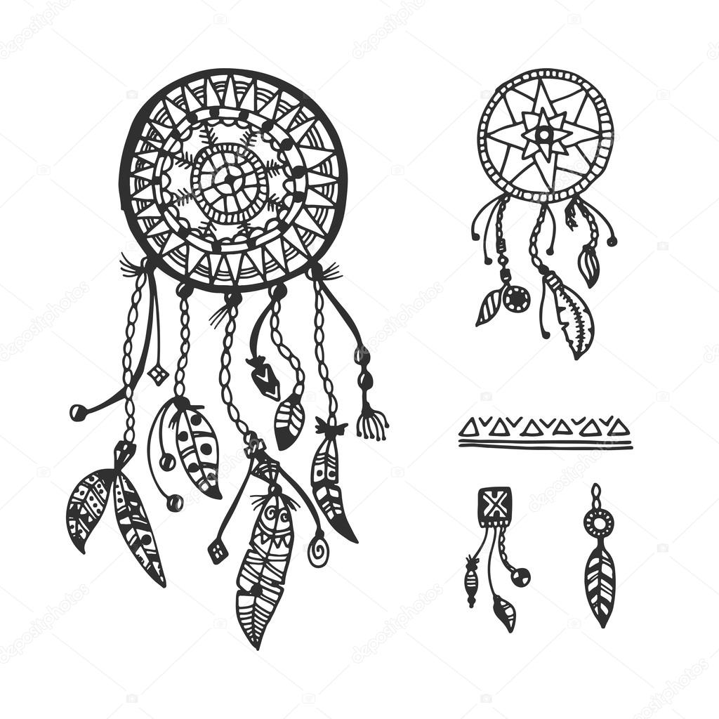 Tribal vector elements collection