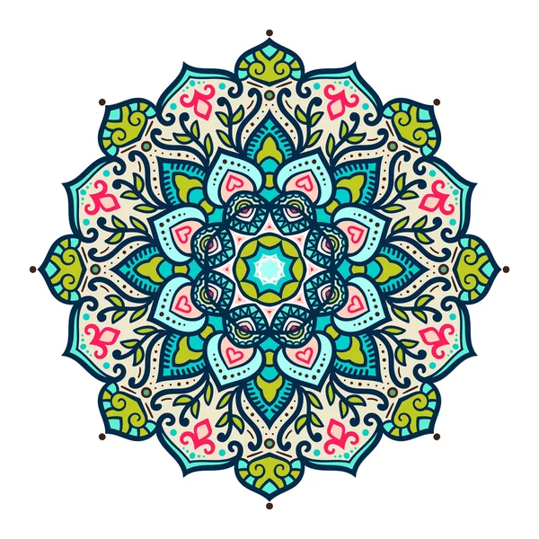 Adorno vectorial mandala . — Vector de stock