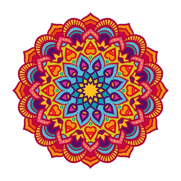 Adorno vectorial mandala . — Vector de stock