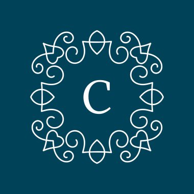 Vintage çerçeve çiçek