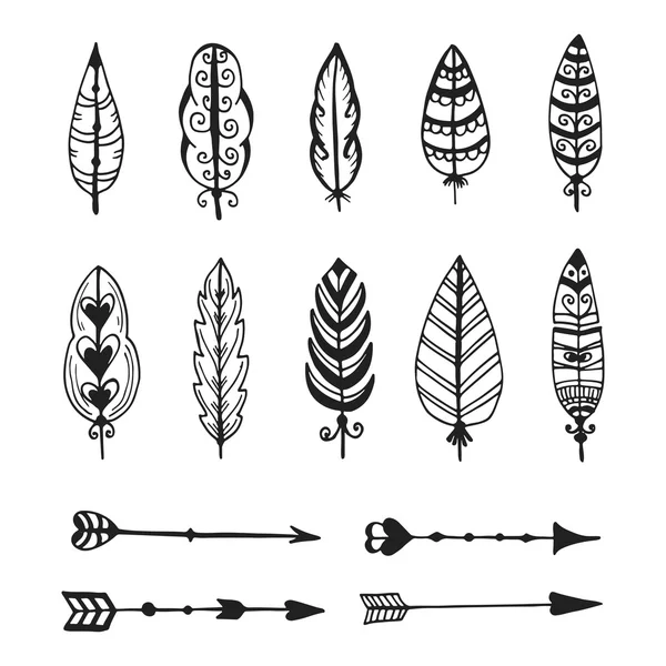 Colección de elementos vectoriales tribales — Archivo Imágenes Vectoriales