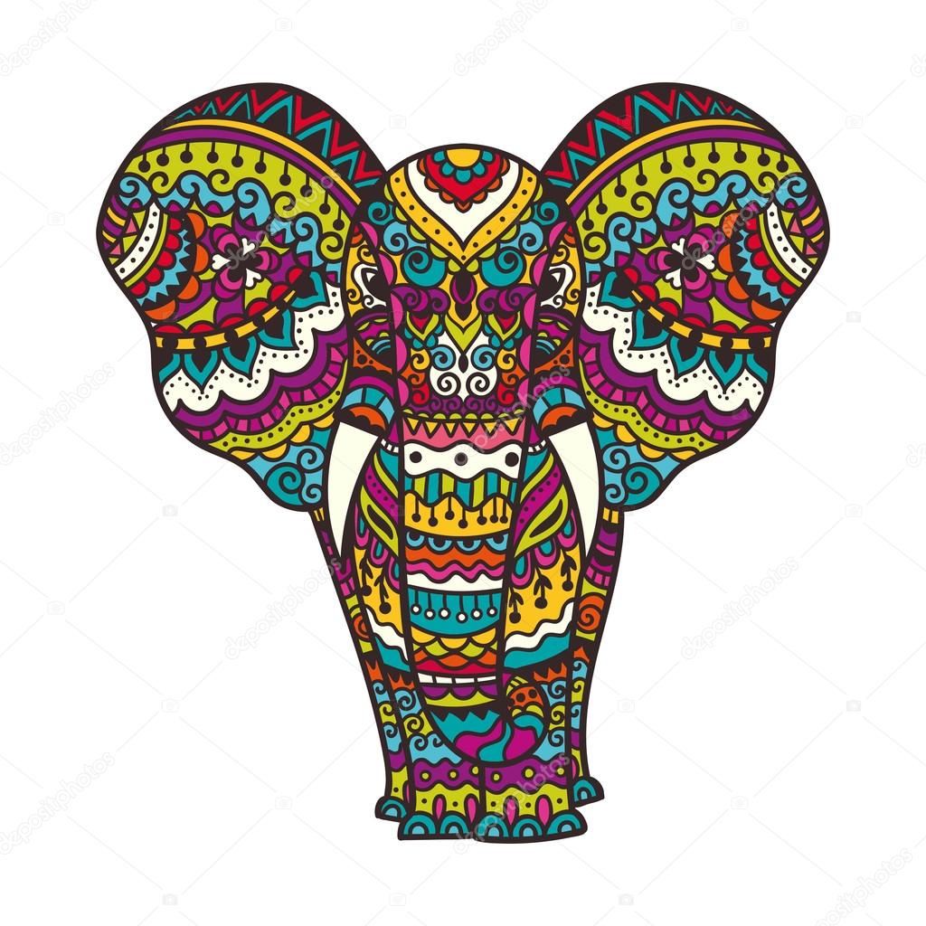 Decorative elephant illustration