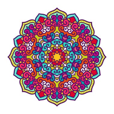 Vektör mandala süsleme