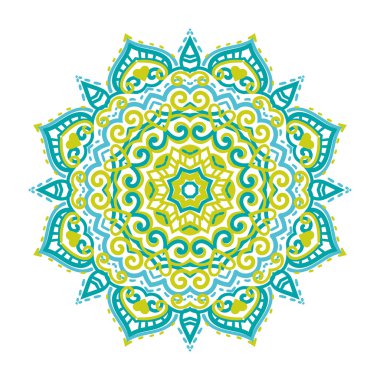 Vektör mandala süsleme